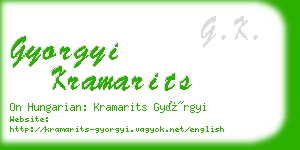 gyorgyi kramarits business card